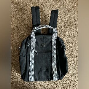 Kipling Emmaline Backpack Jet Black/White